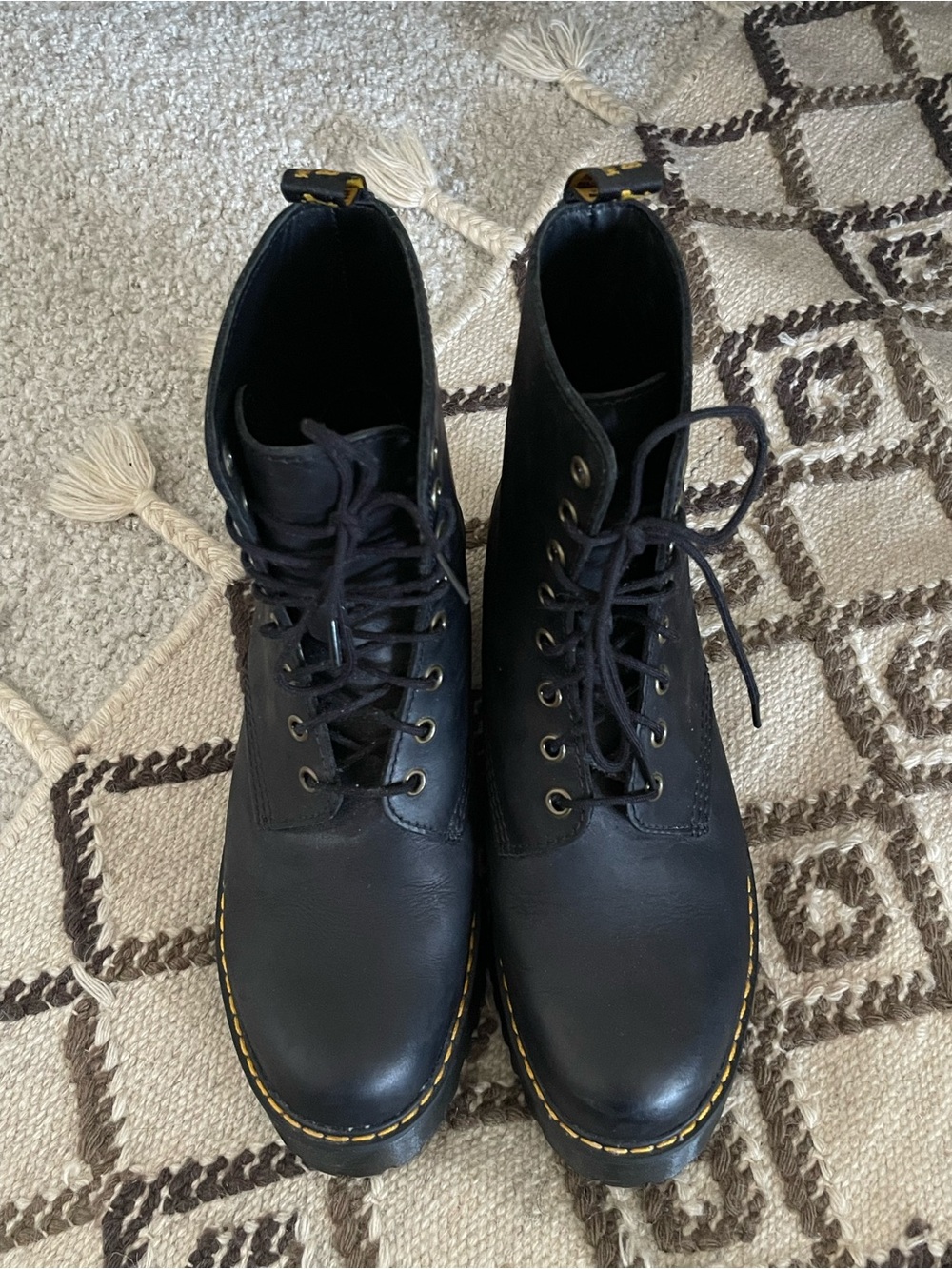 Dr. Martens Shriver Hi Platform Heeled Laceup Boots - Picture 4 of 10